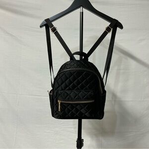 Divine Love Peace Black Quilted Mini Backpack